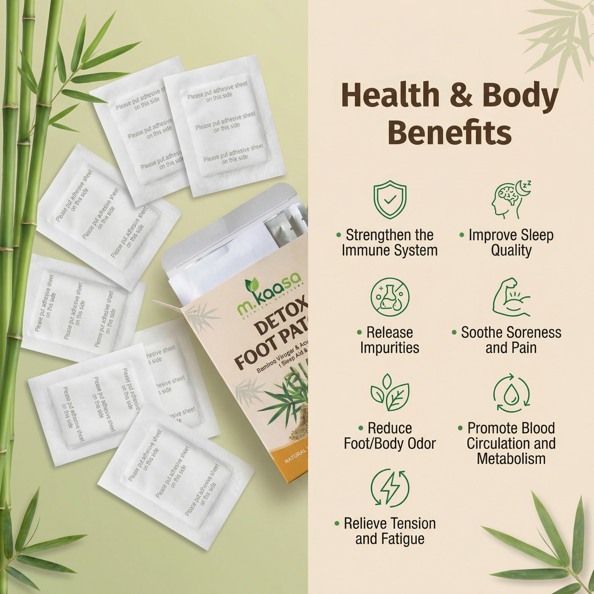 M.KAASA DETOX FOOT PATCHES